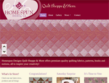 Tablet Screenshot of homespundesigns.ca